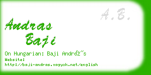 andras baji business card